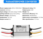 2 Pcs Dc 24v to 12v 2a 24w Step Converter Voltage Reducer Regulator Down Waterproof Dc 24v to 12v Buck Boost Converter for Golf Cart,Accept Dc15-40v Inputs(2 Pieces)