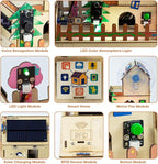 LAFVIN IOT ESP32 Smart Home Starter Kit Supports Voice Recognition and App Control Compatible with Arduino IDE with Tutorial