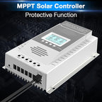 OOYCYOO MPPT Charge Controller 80 amp 12V/24V Auto, 80A Solar Panel Charge Regulator with Blacklight LCD Display Max 100V for Lead-Acid Sealed Gel AGM Flooded Lithium Battery