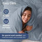 Full XL Bed Sheet Set - 4 Piece Extra Long Extended Full XL Sheets - Soft, Breathable & Cooling - Fits 8" to 16" Mattress with Deep Pockets - 54" x 80" - Wrinkle and Fade Resistant - Heathered Blue