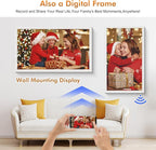 32" Digital Calendar Chore-Chart for-Wall-Planner - Interactive Touchscreen Display Electronic Calendar Picture Frame, Star Reward, Sync Google iCloud Outlook Calendar, Gifts for Mom, Wall Mount White