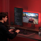 KOORUI 27 Inch 1440p Gaming Monitor 200Hz, 1ms, Fast IPS Screen, HDR400, 95% DCI-P3 Color Gamut, Height/Pivot/Tilt Adjustability, Adaptive Sync Technology, HDMI & DP Ports, 2K Monitor, Black, G2722P