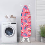 ZCFYGDX Flamingo Palm Leaf Print Ironing Board Covers (17 x 49 in) Hook & Loop Elastic Edge Easy to Install, Scorch Resistant,Lightweight & Breathable Anti-Slip & Wear-Resistant Home Size-M