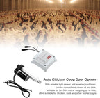 Cunyuer Automatic Chicken Coop Door Opener, Timing Photosensitive Remote Door Closer, Auto Chicken Cage Gate Opener Closer Remote Control Kit