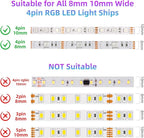 Taoellen Smart Bluetooth LED Controller,RGB Music LED Strip Lights Controller,4-PIN IR Remote Control 40-Keys for 5-24V SMD 5050 3528 RGB LED Strips