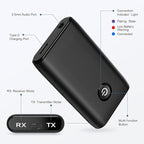 Ankilo Aux Bluetooth Adapter for Car, Upgraded Bluetooth 5.3 Transmitter Receiver, Portable Wireless Adapter, 2-in-1 Aux Audio Receiver for Laptop, Radio, Headphones, Speakers, TV