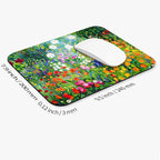 Armanza Square Mouse Pad Flowers Floral,Personalized Premium-Textured Custom Mouse Mat Design,Washable Mousepad Lycra Cloth,Non-Slip Rubber Base Computer Mouse Pads for Wireless Mouse