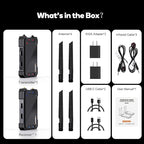 Wireless HDMI Transmitter and Receiver,1300FT Wireless HDMI Extender Kit with Loop Out,1080P Full HD for Streaming from DSLR,Laptop,Setop Box to TV,Projector,IR Remote Control Support