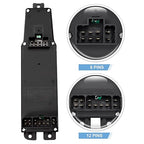 BASIKER Master Power Window Switch and Bezel, Driver Side Window Switch Bezel Replacement for 2002 to 2010 Dodge Ram 1500 2500 3500, Black