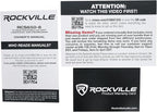 Rockville RCS650-6 650 Watt 6-Zone 70V Commercial Amplifier, Bluetooth, USB/SD/FM Playback, Rack-Mountable, for Restaurants & Offices