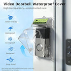 Dgyezhao Clear Outdoor Plastic Flip Doorbell Rain Cover,Camera Cover protector,weather shield Compatible doorbell accessories