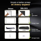 2025 Upgraded Portable Projector Screen - Black Backing, Straight Edges, Foldable, Washable and Wrinkle-Free - for Indoor Home Theater and Outdoor Cinema - 72 inch White 16:9 by IOLIEO