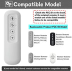 99813 Ceiling Fan Remote Control for Hunter Fan Remote Replacement 3-Speed and Light Dimmer with Wall Bracket,Replace Hunter 99770 99392 99118 99123 99188