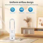 Hiluce Bladeless Fan for Bedroom,Tower Cooling Fan,20dB Quiet,Standing Fans with Remote,Touch, LED Display Installation Free 80°Oscillating 8 Speeds 9H Timer 22" for Home, Office