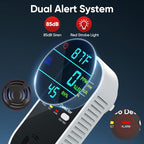 NICGOL 4 in 1 Upgraded Natural Gas Leak Detector and Carbon Monoxide Detectors, Dual Sensor Gas Leak Detector & Carbon Monoxide Detectors Plug in (Temperature & Humidity) for Home, RV (Black)