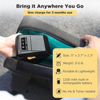 SUPVAN T50M Pro Bluetooth Label Maker Machine with Tape, Wide Waterproof Label, Versatile App with 40 Fonts and 650+ Icons, Inkless Labeler for Home, Kitchen, School, Office Organization, Black