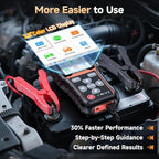 Car Battery Tester 24V 12V Load Tester, FOXWELL BT705 Plus 100-2000CCA Automotive Alternator Tester Digital Cranking Charging System Tester for Car Truck Marine ATV, Upgraded of BT705