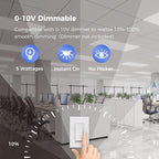 AIKVSXER 36 Pack 2x4 LED Flat Panel Light - Selectable 5 CCT 3000K-6500K & 5 Wattage 30-70W 7700Lm 0-10V Dimmable 2x4 led Drop Ceiling Lights 120-277V for Commercial and Home