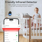 CPVAN WiFi Motion Sensor Alarm, 125dB Wireless Smart PIR Motion Detector Alarm for Home Security System with Phone APP Alert (Indoor PIR Alarm Host, 1 Remote), Black