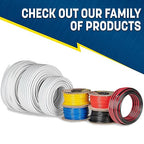 GS Power 50 Ft Duplex Marine Wire, 12 Gauge Wire, Oxygen-Free Tinned Copper 12 AWG Electrical Boat Wiring, Sheathed Copper Marine Grade Electrical Cable for Boat Automotive RV Camper Trailer