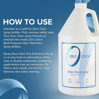 Zero Odor - Multi-Purpose Strong Odor Eliminator for Home, Office, Car, Bathroom, Hotel, Room Deodorizer, and Odor Neutralizer, 128oz Refill