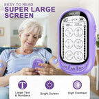 Dual Channel TENS EMS Unit TENS & PMS Unit (Model: YF1503) (Purple)