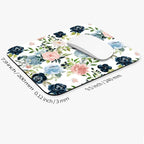 Armanza Square Mouse Pad Pretty Flowers, Personalized Premium-Textured Custom Mouse Mat Design, Washable Mousepad Cloth, Non-Slip Rubber Base Computer Mouse Pads for Wireless Mouse