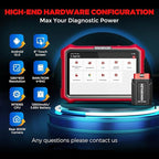 KINGBOLEN K8 Pro OBD2 Scanner Bluetooth 2026 Bidirectional Scan Tool with Lifetime No Subscription Update 8'' All System Diagnostic Tool, ECU Code, 34+ Reset, CANFD&DOIP, V.A.G Guide, FCA AutoAuth