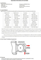 44 Key RGB LED Strip Light Remote Controller, IR Remote Controller Replacement for SMD 5050 3528 2835 RGB LED Light Strip Lights (1 Pack)