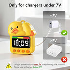 Doli Yearning Duck Shower Timer for Kids Waterproof Quacking Shower Clock Bathroom Magnetic Charging