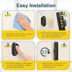 Vaszu Magnetic Remote Control Holder Self-Adhesive Wall Mount, 6 Pack Upgraded Silicone Organizer Storage Wall Holder for Home Office TV, Fan and Air Conditioner Remote Control