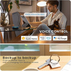 Lockly Visage Zeno Series Smart Lock, Facial Recognition & Fingerprint Keyless Entry Door Lock, Built-in Wi-Fi Deadbolt with Apple Home Key, PIN Genie Keypad, App Remote Control, Easy Installation