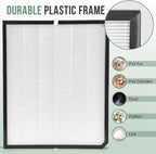 3500 Filter Replacement Set Compatible with AD3500/3500i Air Purifier, 2 Efficiency Filter + 2 Carbon Filter + 6 Pre-Filters, 10-Pack
