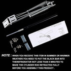 Amylove 2 Pcs Dual Spring Automatic Roof Vent Opener Greenhouse Accessories Solar Greenhouse Heater Sensitive Ventilation Kit Automatic Window Vent Opener Replacement for Gardening