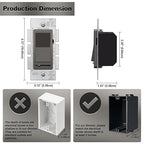 BESTTEN 5 Pack Matte Brown Dimmer Light Switch, Single Pole or 3-Way, Compatible with Dimmable LED, CFL, Incandescent and Halogen Bulb, 120VAC, UL Listed
