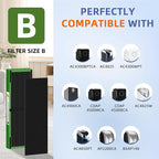 Pulluty FLT4825VO HEPA Toxin Absorber Filter B Replacement Compatible with G-Guardian Air Purifiers AC4825 AC4825E AC4825W AC4300 AC4800 AC4900 AC4850,2 H13 True HEPA Filters+8 Carbon Pre-Filters