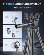 UBeesize 12" RGB Ring Light with 50" Tripod Stand & Phone Holder, Dimmable Selfie Light for TikTok, YouTube, Live Streaming & Photography