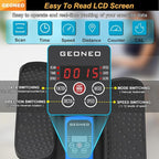 Under Desk Elliptical Machine, Electric Elliptical Exerciser for Senior, Quiet & Small Electric Seated Pedal Exerciser for Home with Display Monitor, Remote Control & 12 Adjustable Speeds