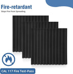 HWLIYUTAI 100 Pack Acoustic Panels 1 X 12 X 12 Inches - Acoustic Foam Studio Foam Wedges High Density Panels Soundproof Wedges Charcoal …
