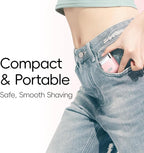 yoose Electric Razors for Women, IPX7 Alloy Body Bikini Trimmer for Women (USB-C, Trimmer Comb, Multi Shaving Modes), Portable Size, Sakura Pink