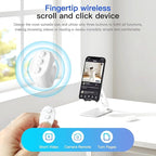HEKUTU Social Media Scrolling Ring Remote - Hands-Free Controller for T-ikT-ok Yout-ube IG - White