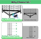 ztysn Grid Wall Panels Display Stand - 22"*66" Triangular Display Racks for Vendor Events with 30 Hooks, Art Display Panels Heavy Duty Floor Standing Movable Retail Display Stand