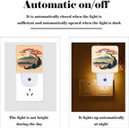 FSHVQKD Mount Fuji Night Light,Plug-in Night Lights with Dusk to Dawn Sensor for Stairway,Hallway,Bedroom Sleep Friendly Ideal for Women/Girls/Boys Gift,0.5w
