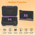 JHTC 360 X4 Battery Compatible with X4, 2 Pack 2500mAh Replaceme X4 Batteries with Battery Storage Case