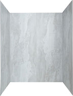 Palisade 78in x 60in x 30in Waterproof Vinyl Shower Surround Kit with Accessories in Urban Fjord