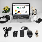 OneLeaf 80PCS Reusable Cable Ties, Black Adjustable 6-Inch Cord Organizer Ties, Multi-purpose Hook Loop Cable Management Wire Ties for Organizing Home, Office, Data Centers