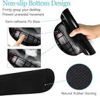 LIMKRIAN Japanese Mouse Pad Large Desk Mat Set, XXL Anime Full Moon Ergonomic Mousepad with Wrist Rest, Wrist Support Gaming Keyboard Mat Cup Coaster Set, Japanese Style Office Desk Accessories