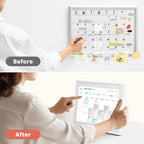 Digital Calendar Touch Screen 10 Inch, Electronic Calendar Chore Chart for Family Monthly/Weekly/Daily Planner, Smart Calendar for Home Organization, Desk Mount and APP Control