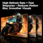 KOORUI 27 inch Gaming Monitor, 240Hz Monitor, 1ms FHD 1080p, Adaptive Sync, 90% DCI-P3 HDMI 2.0/DP 1.4, Xbox PS5 Switch Ready, VESA, Tilt, Black, GN02