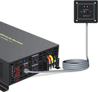 WZRELB 5000W 24VDC 120VAC Pure Sine Wave Power Inverter, 2 AC Outlets, Wired Remote Control, RV (RBP-500024WR)
